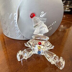 Swarovski Crystal Puppet Clown Figurine W/ COA & Box EUC